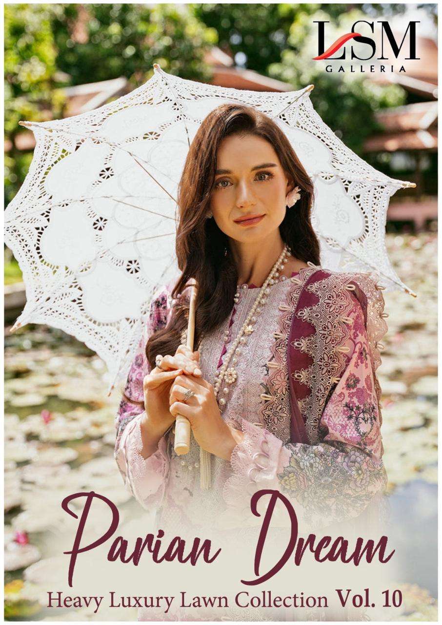 PARIAN DREAM HEAVY LUXURY LAWN COLLECTION VOL 10 BY LSM